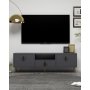HANAH HOME TV polica 1311 DROP 32 Anthracite Black Gold - slika 1