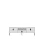 HANAH HOME TV polica 1311 DROP 32 White Black Silver - slika 3
