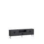 HANAH HOME TV polica 1312 DROP 32 Anthracite Black Silver - slika 4