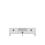 HANAH HOME TV polica 1312 DROP 32 White Black Silver - slika 3