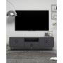 HANAH HOME TV polica 1313 DROP 32 Anthracite Silver - slika 1