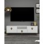 HANAH HOME TV polica 1313 DROP 32 White Gold - slika 1