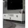 HANAH HOME TV polica 1313 DROP 32 White Silver - slika 2