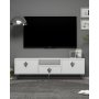 HANAH HOME TV polica 1313 DROP 32 White Silver - slika 1