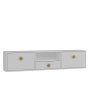HANAH HOME TV polica 1305 DROP 1 White Gold - slika 4