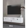 HANAH HOME TV polica 1305 DROP 1 White Silver - slika 1