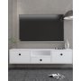 HANAH HOME TV polica 1301 DROP 1 White Black - slika 1