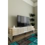 HANAH HOME TV polica Corsa 150 White Travertine - slika 2