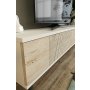 HANAH HOME TV polica Corsa 120 White Travertine - slika 3