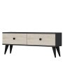 HANAH HOME TV polica Mona 120 Anthracite Travertine - slika 4