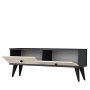 HANAH HOME TV polica Mona 120 Anthracite Travertine - slika 5