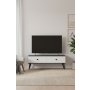 HANAH HOME TV polica Mona 120 Anthracite White - slika 1