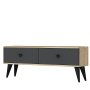 HANAH HOME TV polica Mona 120 Sapphire Oak Anthracite - slika 5
