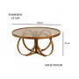 HANAH HOME Sto za dnevnu sobu Tokyo Walnut - slika 4