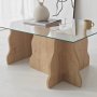 HANAH HOME Sto za dnevnu sobu Canyon Sapphire Oak Transparent - slika 4