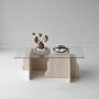 HANAH HOME Sto za dnevnu sobu Canyon Travertine Transparent - slika 3