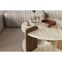 HANAH HOME Sto za dnevnu sobu Oalla Walnut Travertine - slika 4