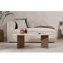 HANAH HOME Sto za dnevnu sobu Sable Travertine Walnut - slika 2