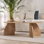 HANAH HOME Sto za dnevnu sobu Melina Sapphire Oak - slika 4