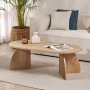 HANAH HOME Sto za dnevnu sobu Melina Sapphire Oak - slika 1