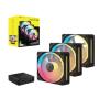 CORSAIR 3x120mm iCUE LINK LX120-R RGB PWM Reverse Fans Starter, CO-9051050-WW - slika 1