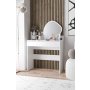 HANAH HOME Sto za šminkanje Harmony Mini Amorphous White - slika 2
