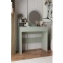 HANAH HOME Sto za šminkanje Harmony Mini Round Ash Green - slika 3