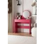 HANAH HOME Sto za šminkanje Harmony Mini Round Raspberry - slika 2