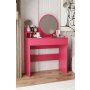 HANAH HOME Sto za šminkanje Harmony Mini Round Raspberry - slika 3
