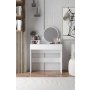 HANAH HOME Sto za šminkanje Harmony Mini Round White - slika 1