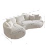 Atelier del Sofa Ugaona garnitura Venedik Left Grey - slika 4