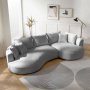 Atelier del Sofa Ugaona garnitura Venedik Right Grey - slika 2