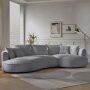 Atelier del Sofa Ugaona garnitura Venedik Right Grey - slika 1