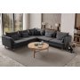 Atelier del Sofa Ugaona garnitura Flexy L Anthracite - slika 1