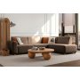 Atelier del Sofa Ugaona garnitura S Loft Right Brown - slika 1