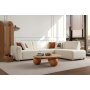 Atelier del Sofa Ugaona garnitura S Loft Right White - slika 1