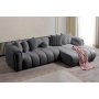 Atelier del Sofa Ugaona garnitura N Line Right Dark Grey - slika 3