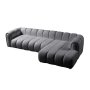 Atelier del Sofa Ugaona garnitura N Line Right Dark Grey - slika 5