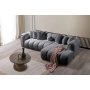 Atelier del Sofa Ugaona garnitura N Line Right Dark Grey - slika 1