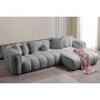 Atelier del Sofa Ugaona garnitura N Line Right Grey - slika 3