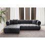 Atelier del Sofa Ugaona garnitura Petra Left Dark Grey - slika 2