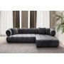 Atelier del Sofa Ugaona garnitura Petra Right Dark Grey - slika 2