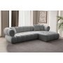 Atelier del Sofa Ugaona garnitura Petra Right Grey - slika 1