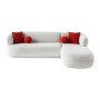 Atelier del Sofa Ugaona garnitura Roma Right White - slika 5