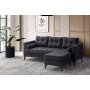 Atelier del Sofa Ugaona garnitura Kraft Anthracite - slika 1