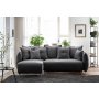 Atelier del Sofa Ugaona garnitura Puffy Anthracite - slika 2