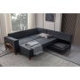 Atelier del Sofa Ugaona garnitura Tloft Left Anthracite - slika 3