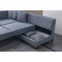 Atelier del Sofa Ugaona garnitura West Right Grey - slika 4