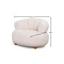 Atelier del Sofa Fotelja New Roma White - slika 5