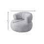 Atelier del Sofa Fotelja Roma Grey - slika 5